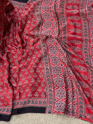 Ajrakh on Modal Silk