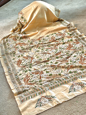 Kantha on Silk